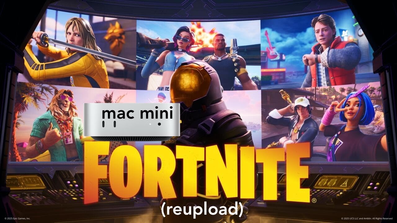 Fortnite as Mac native app, Mac Mini M4: Performance test (Re-upload: Accidental deletion)