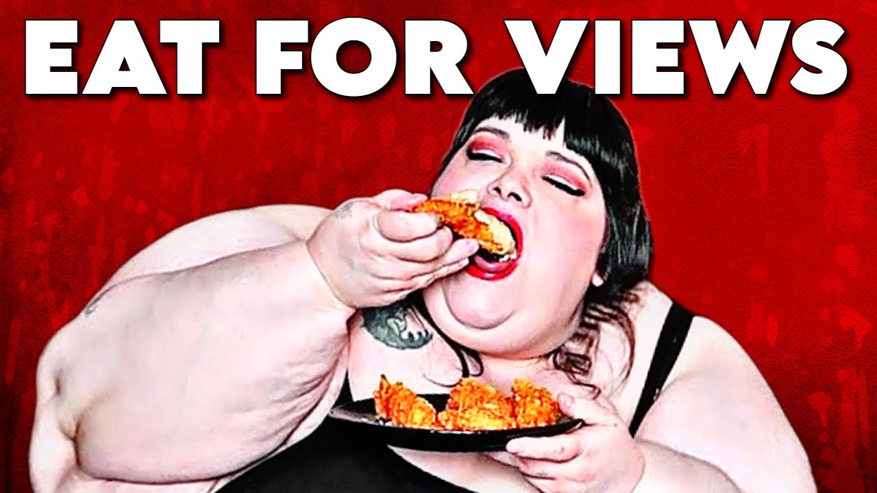 Hungry Fat Chick Can't Stop Mukbangs...