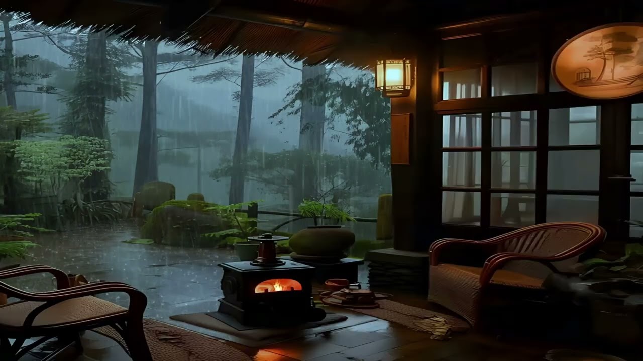 🌧️Deixe o Sono Vir com Chuva e Sons da Natureza | Durma em Paz | 3H
