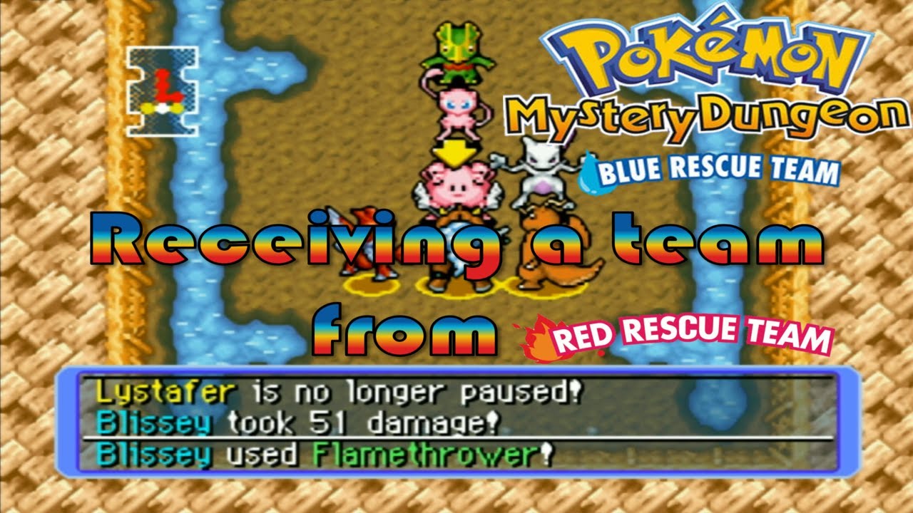 Receiving your team from RRT - Pokémon Mystery Dungeon Blue Rescue Team