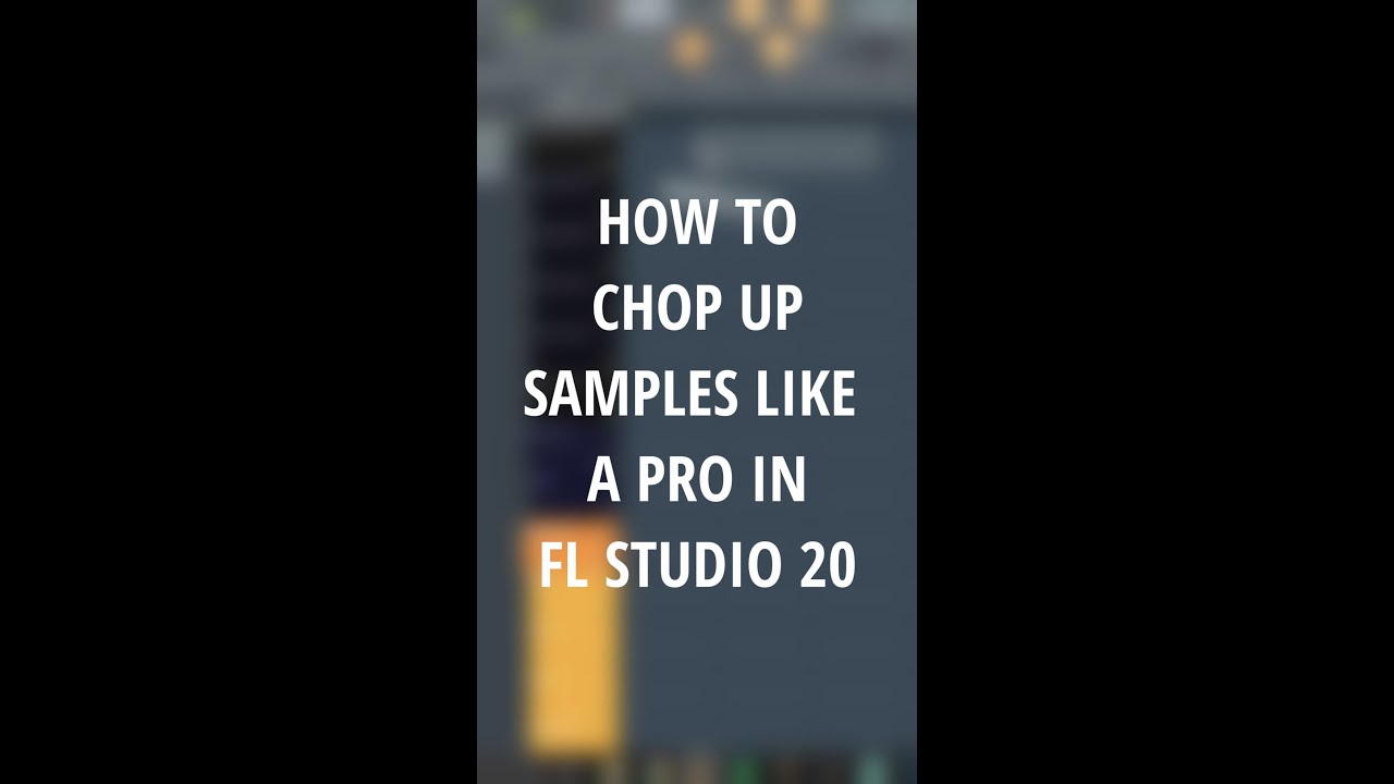 Как нарезать сэмплы как профессионал в FL Studio 20 #шорты