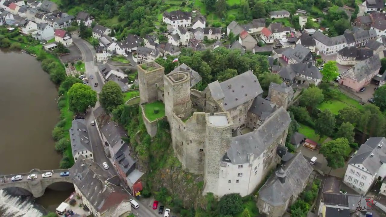 Burg Runkel an der Lahn - 4k60fps / музыка - Stronghold / подтанцовка - Мужик в латах / Dji Air2S