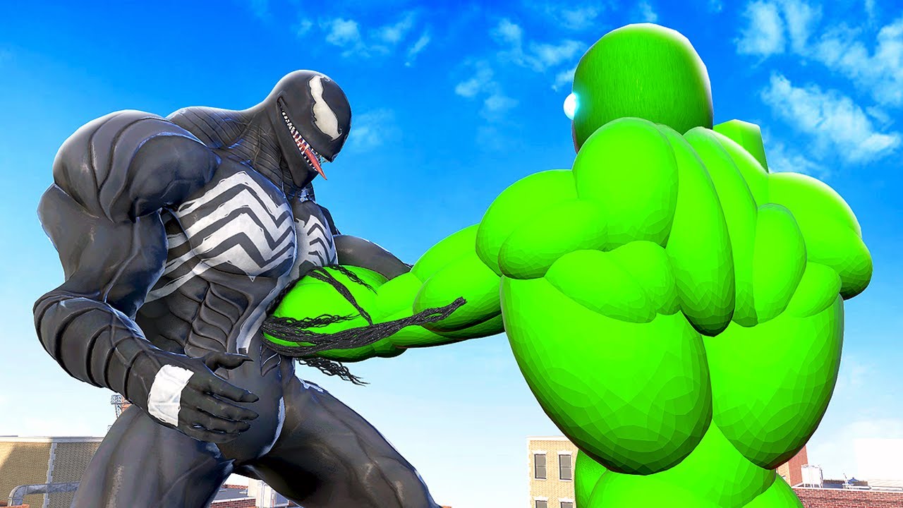 VENOM сражается с Халком-тряпичной куклой — геймплей Overgrowth Mods