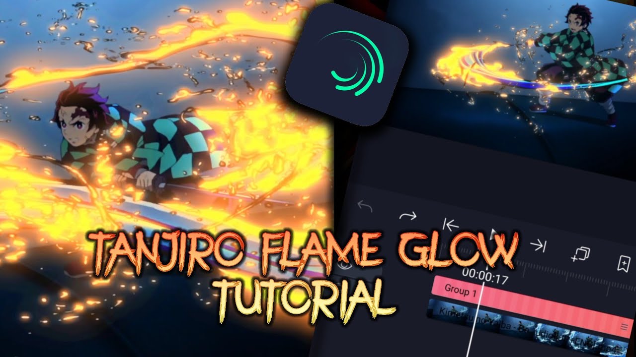 TANJIRO FLAME GLOW TUTORIAL like deathsuki in Alight Motion | [Alight Motion tutorial]