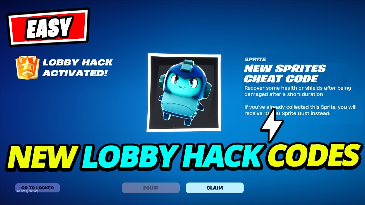 *NEW* FREE LOBBY HACK CODES ADDED!! New Sprites Mega man, Loot Hacker & More - Fortnite Secret Codes
