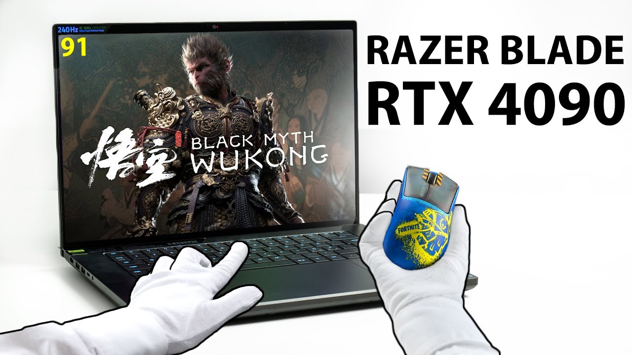 The Razer Monster Laptop - RTX 4090! + Fortnite Gear Unboxing