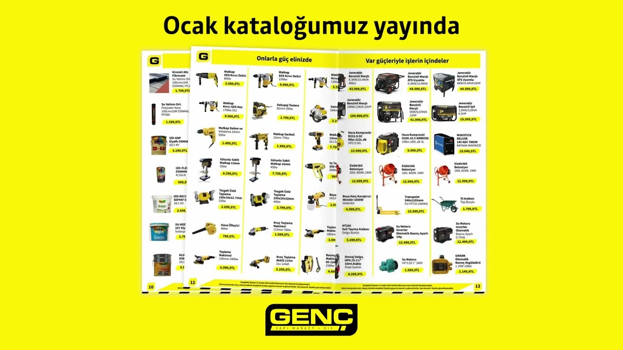 Gen&ccedil; Yapı Market Ocak 2026 İndirimli &Uuml;r&uuml;nler