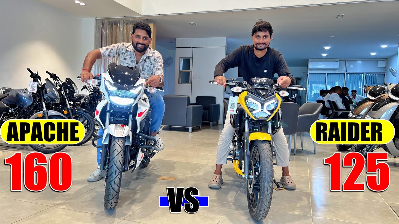New Tvs Raider 125 vs Tvs Apache RTR 160 2V Which Is Best Bike In 2024