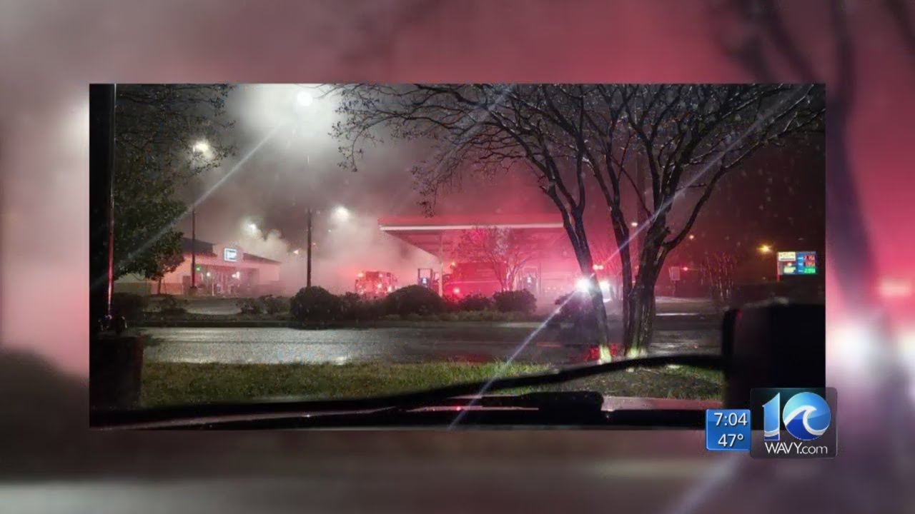 Portsmouth police respond to overnight fire near gas station