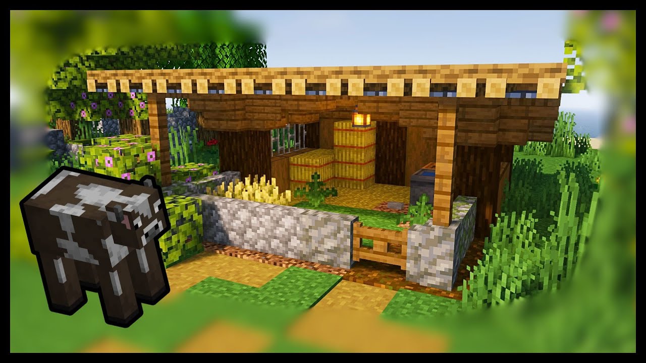 How To Build a Cow Pen in Minecraft!