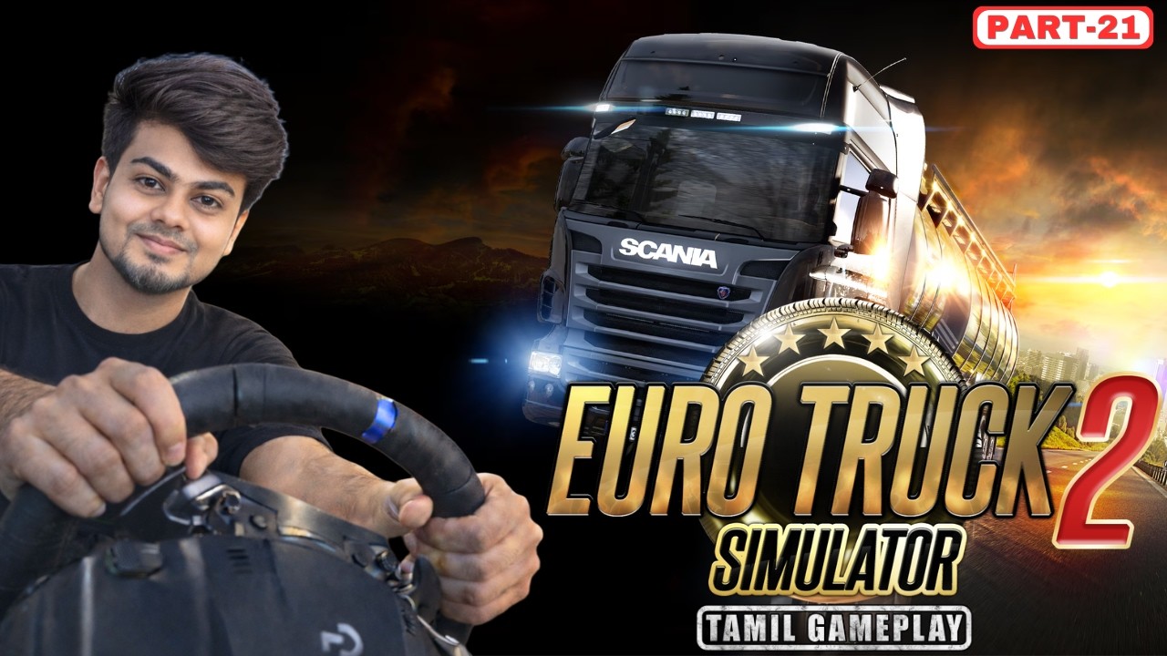 🔴Euro truck simulator 2 Tamil Steering Wheel Gameplay with @Theekl  #tamil #gaming