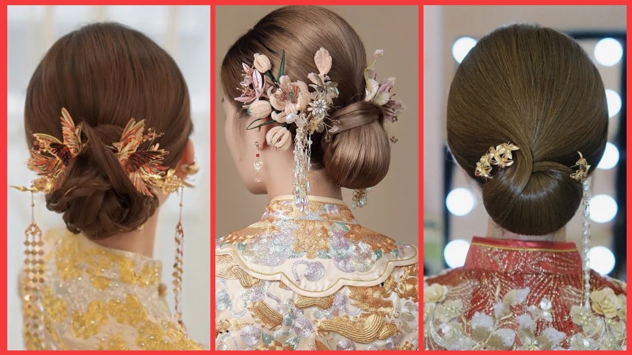Chinese Hair Pins Style 🥰🥰 Design Collection||New Stylish Traditional Chinese Hair Pins Style Design
