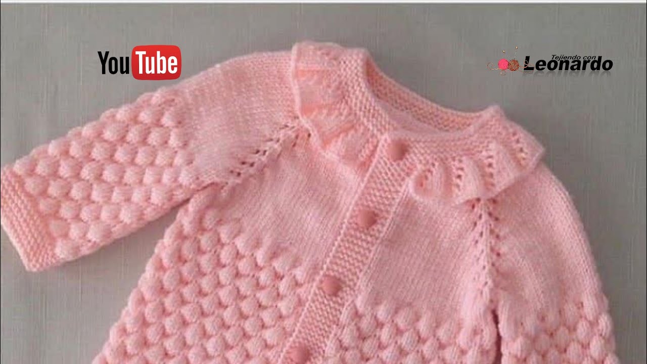 Fácil y Rápido Encaje u Olan para cuello Tejido a dos Agujas/Canesú de Triángulos
