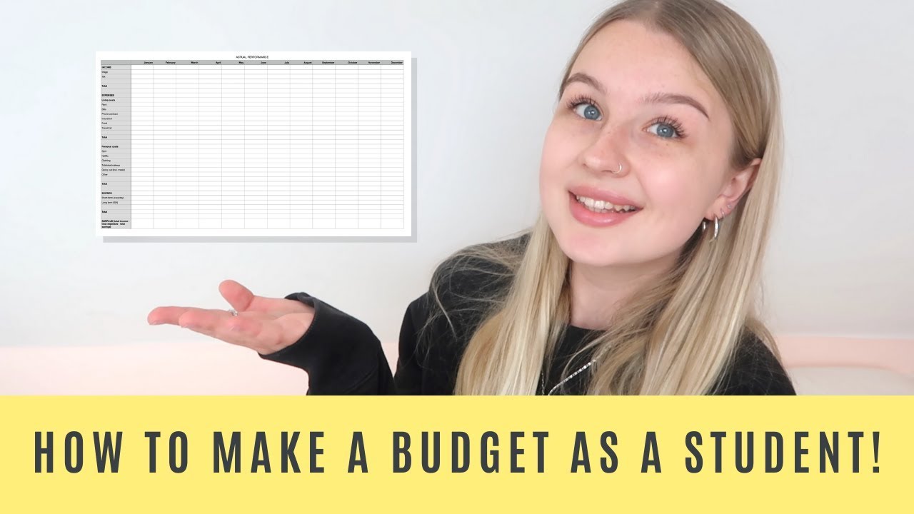 How to create a BUDGET as a STUDENT!