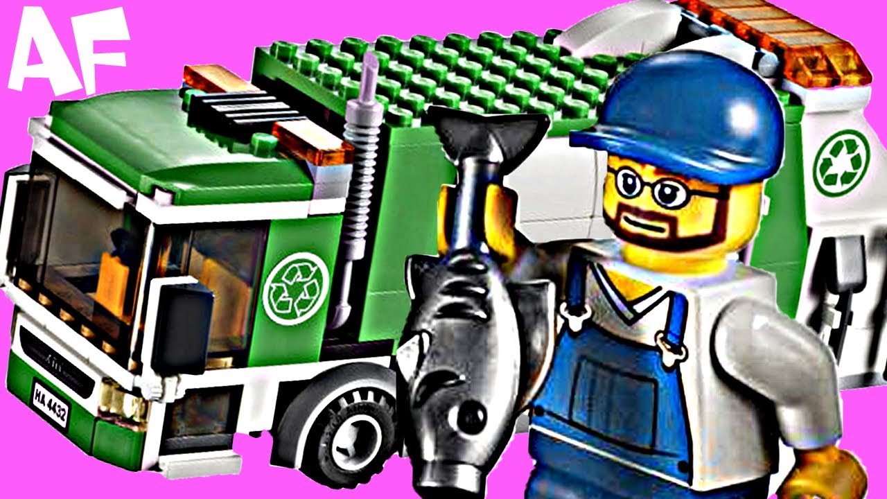 Lego City GARBAGE TRUCK 4432 Stop Motion Build Review