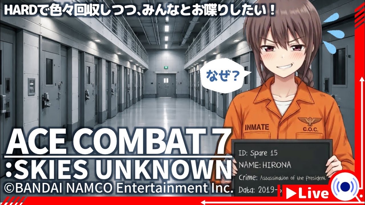 【ACE COMBAT7】難易度HARDで色々回収しつつ、みんなとお喋りしたい～！！【実況と雑談】