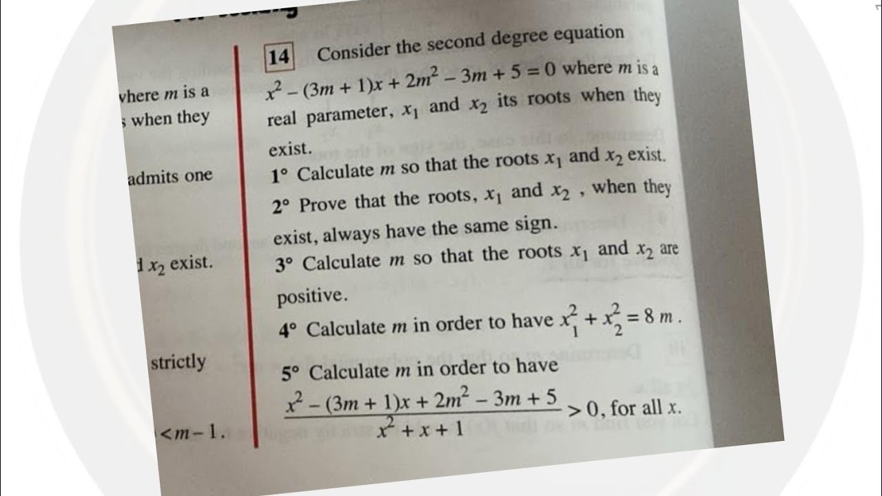 2nd degree equation grade11 #math # lebanon