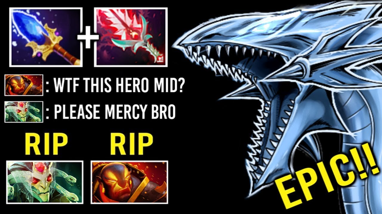FORGOTTEN IMBA HERO MID IS BACK! Crazy Slow Burn Scepter Blue Eye White Dragon by Ciraus 7.22 Dota 2