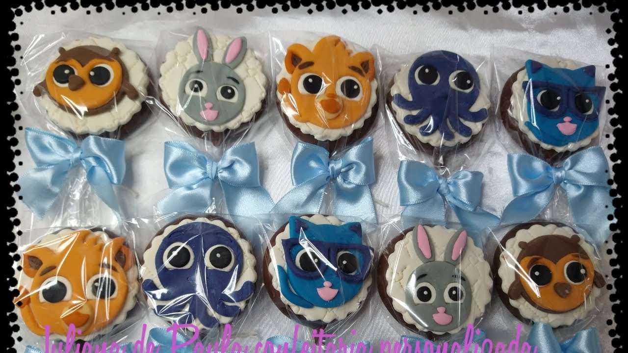 Personalizando pirulito no tema Bolofofos na pasta de leite em pó