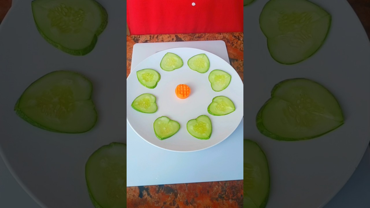 Creative plate decorations | Cucumber & Carrot style 