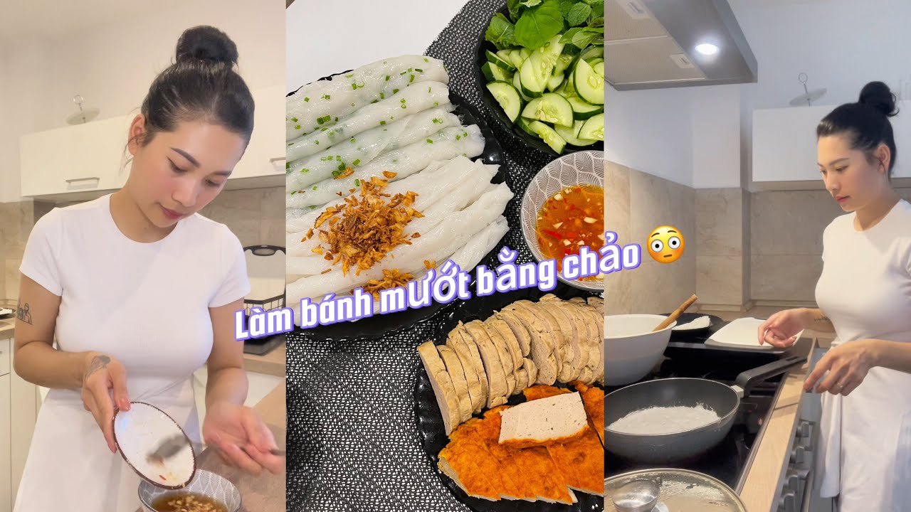Cách làm bánh mướt Nghệ An bằng chảo, nhanh gọn lẹ, bật chế độ tiếng Nghệ cho chuẩn bài 😬