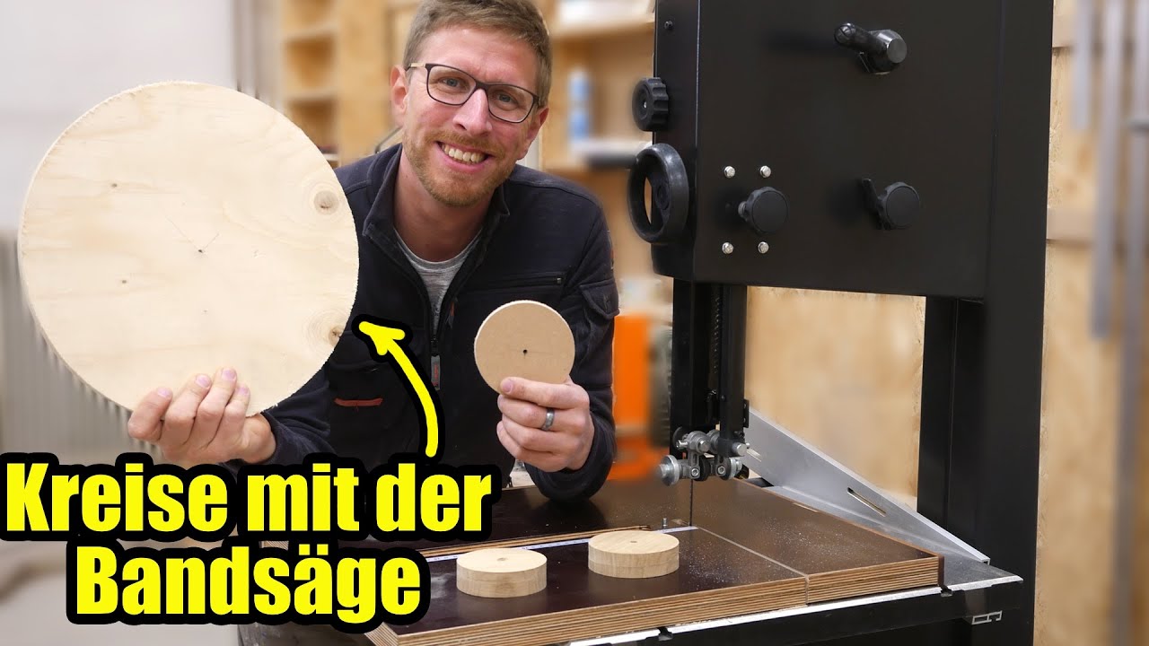 Perfekte Kreise mit der Bands&auml;ge | Kreisschneider Vorrichtung Bands&auml;ge #2