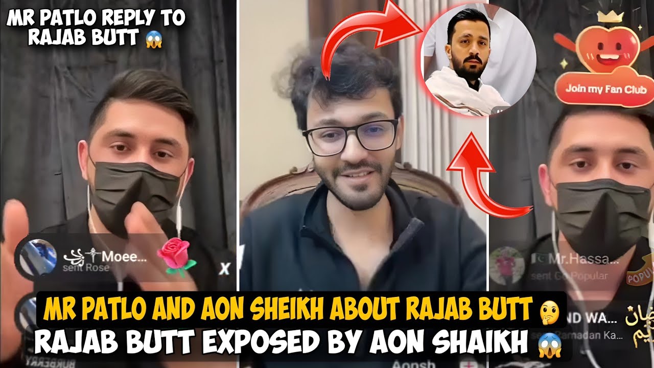MR patlo and aon sheikh discussion about Rajab family | Rajab Butt exposed by aon sheikh 
