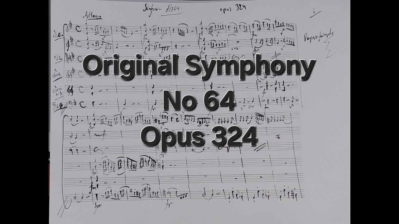 Original Symphony no 64 G major Opus 324 Costas Court Composer