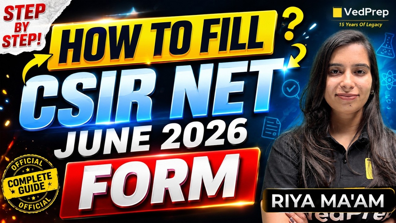 CSIR NET June/July 2026 Form Fill-Up 🚀 | How To Fill CSIR NET 2026 Application Form Step-by-Step