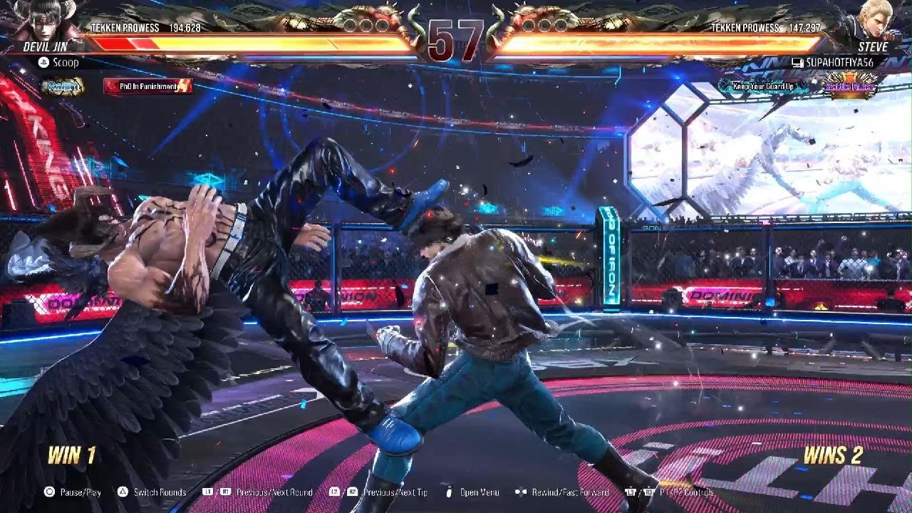 T8  Devil Jin vs Steve