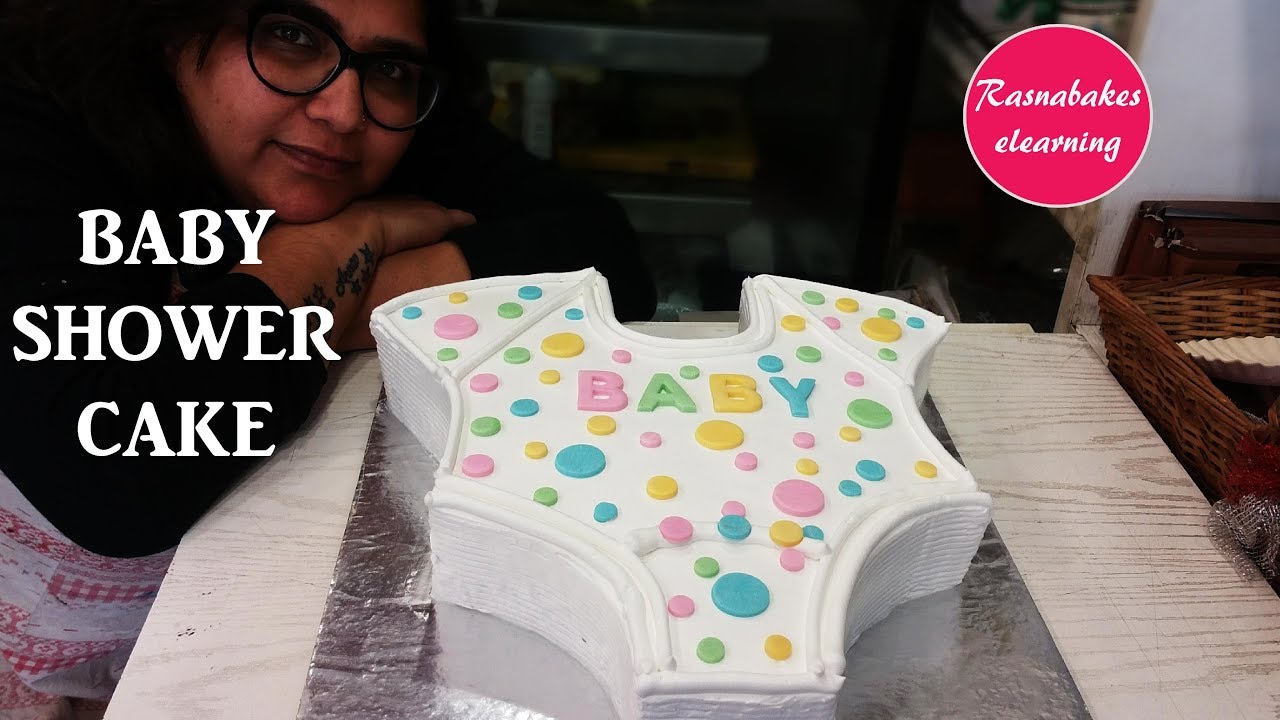 Baby Shower Onesie Cake design for boy girl Decorating Tutorial