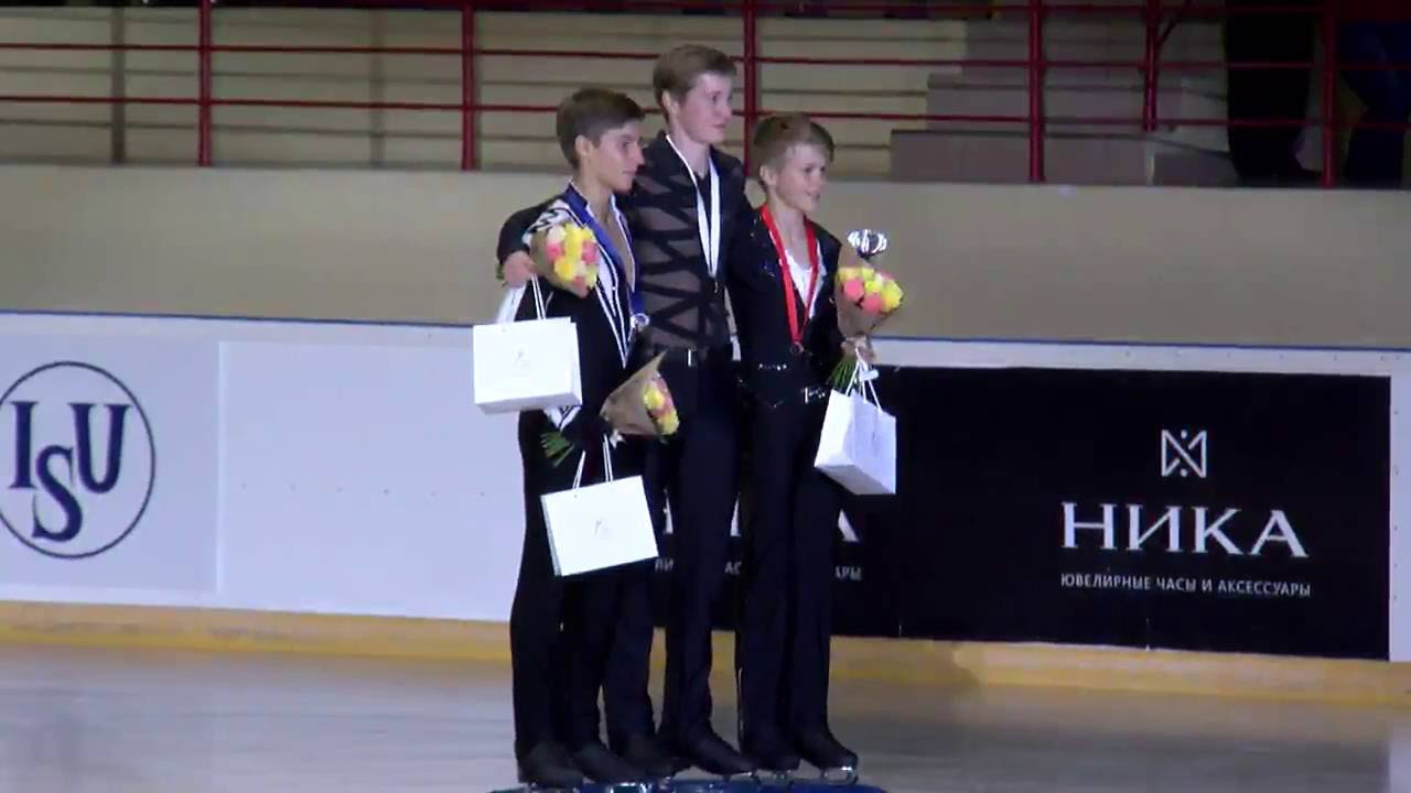 2016 ISU Junior Grand Prix - Saransk - Men's Award Ceremony