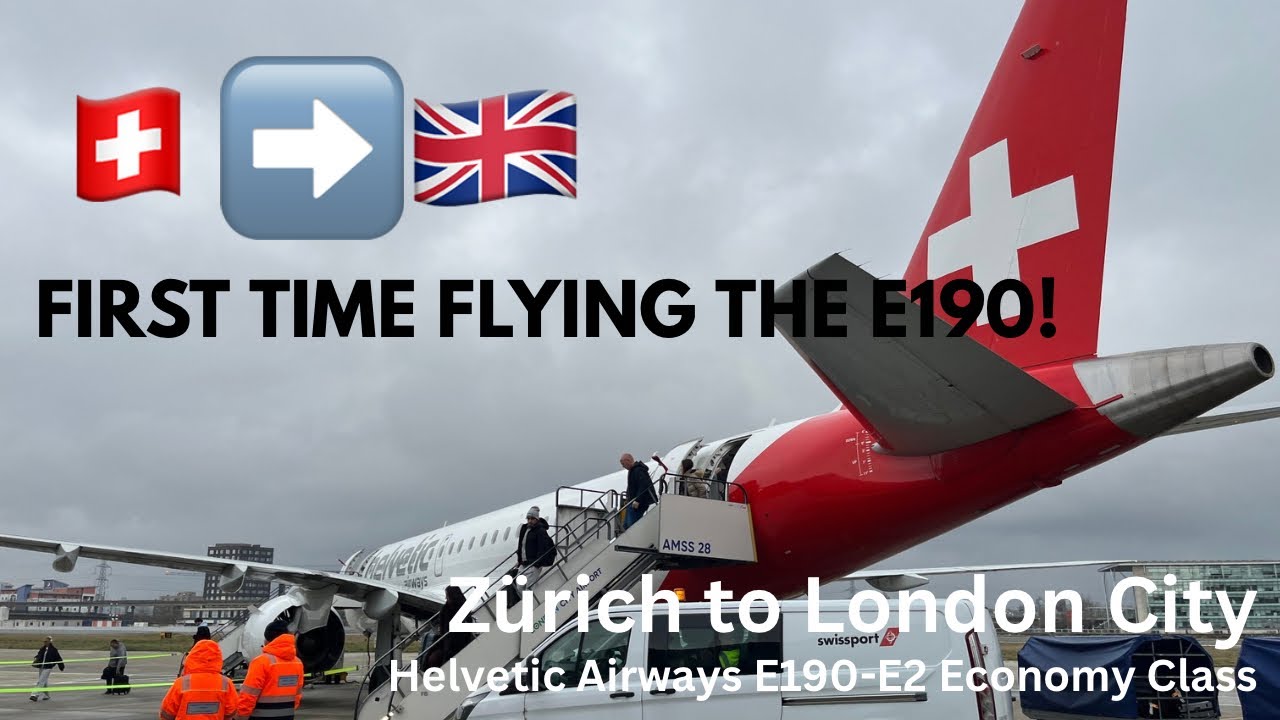 Helvetic Airways E190-E2 Economy Class LX456 Zürich to London City