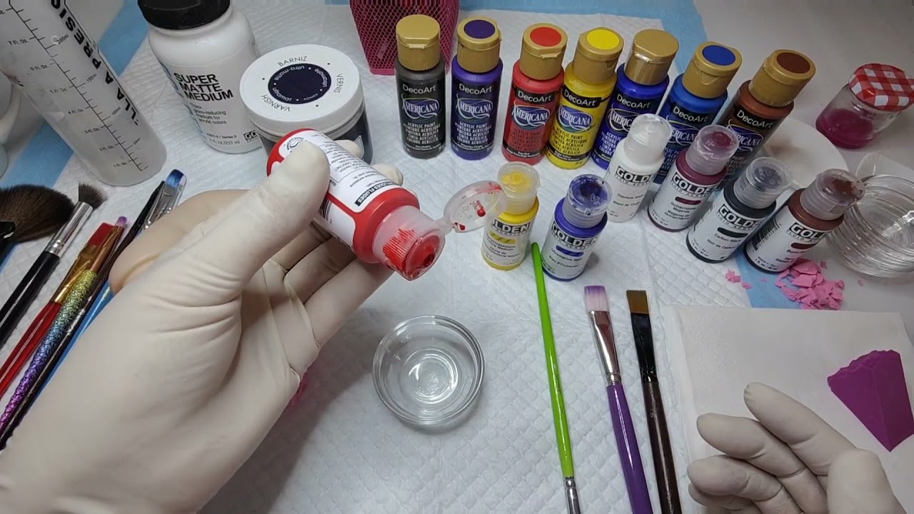Explicación rápida del uso de pinturas acrílicas en Reborn!!