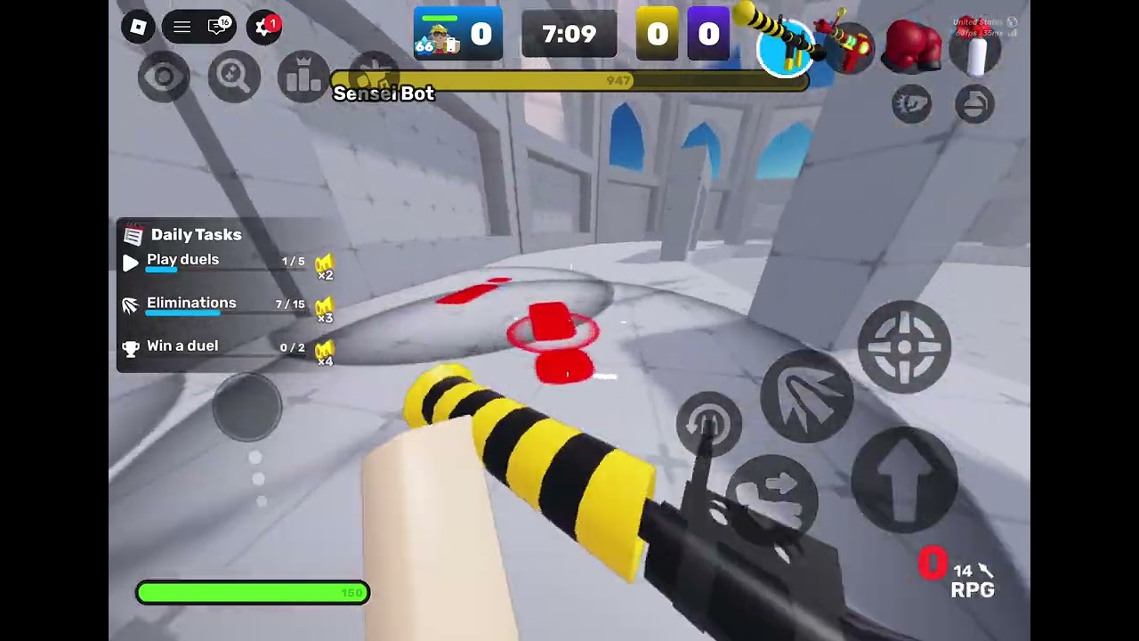 Beating “Sensei Bot” (NO DAMAGE, 2ND TRY IS WHEN I WIN, (READ DESC)