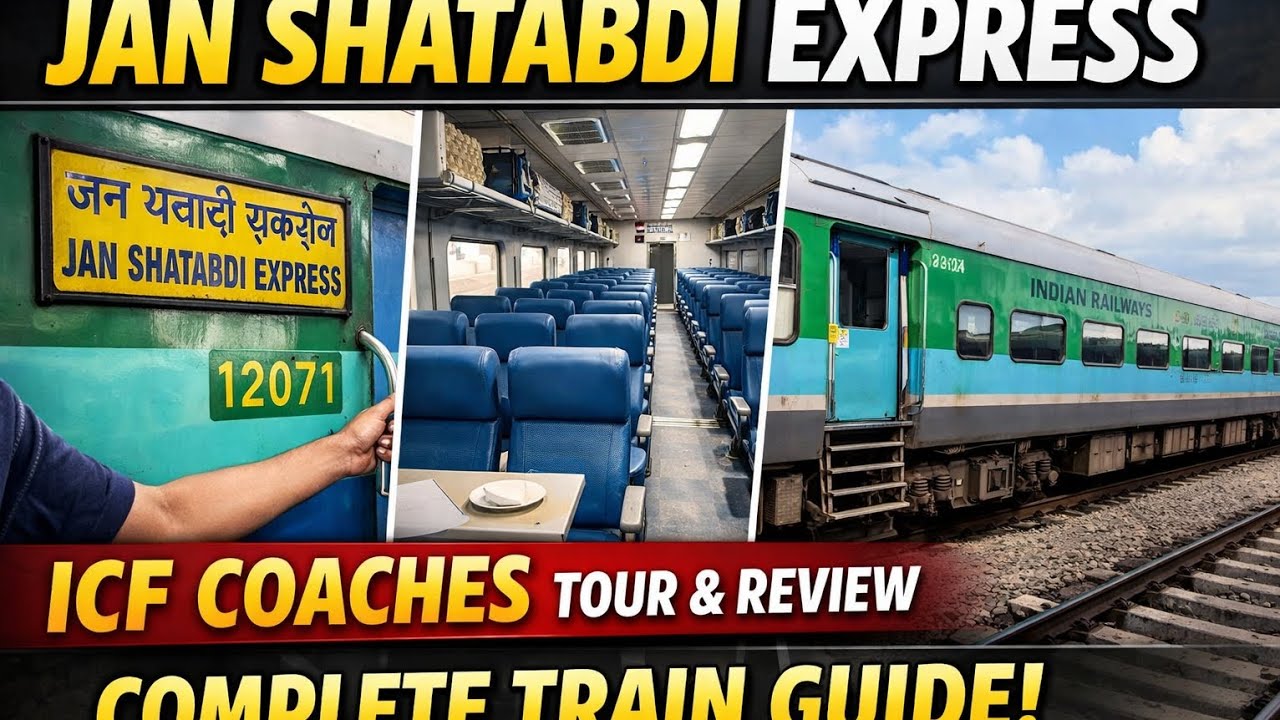 🚆 Jan Shatabdi Express ICF Coaches | Complete Tour & Review