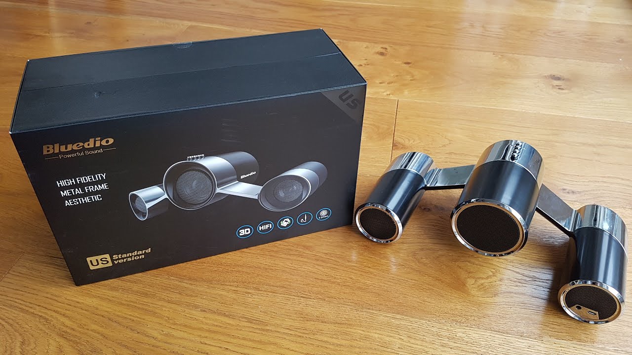Bluedio US (UFO) Wireless Bluetooth Satellite Speaker System with Mic Hands on Review and Test