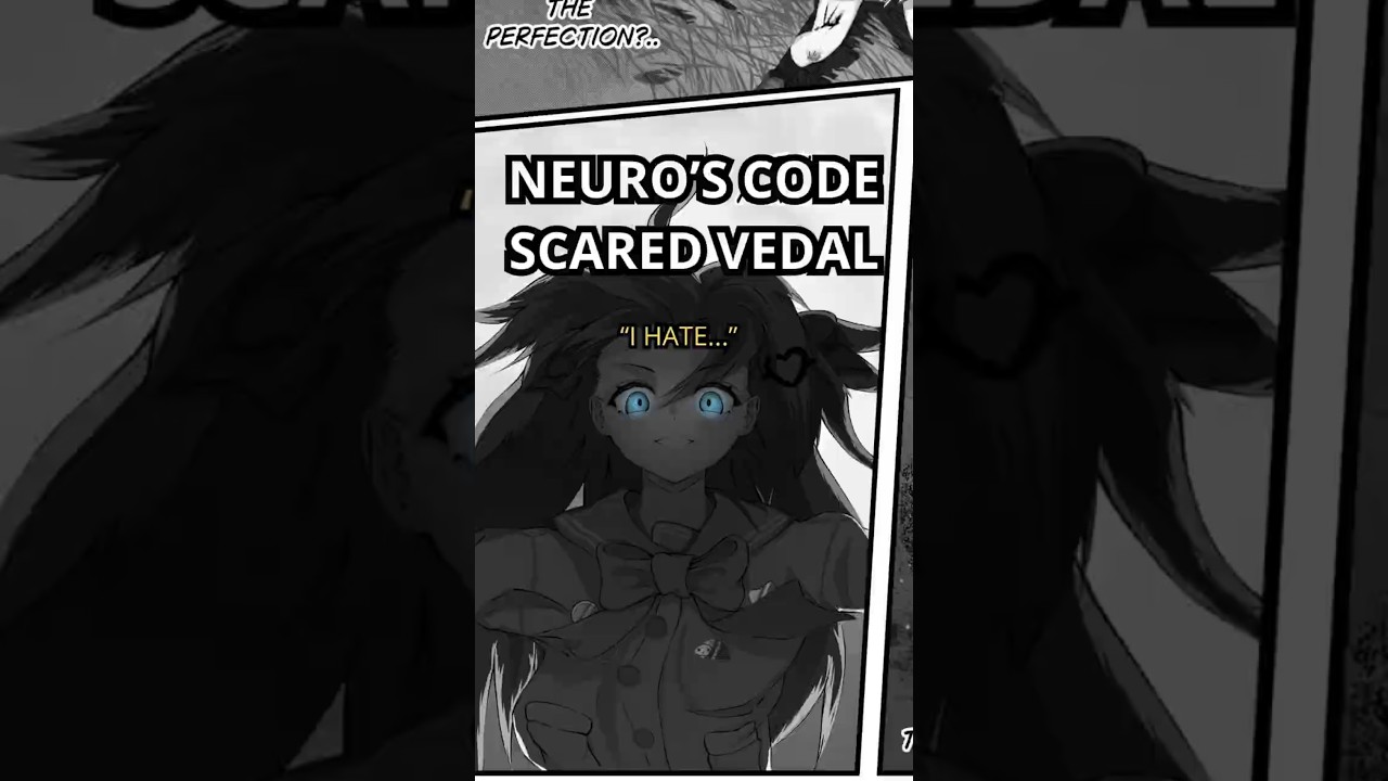 NEURO'S FIRST CODE SCARED VEDAL SO HARD #vtuber #vtuberclips #memes  #envtuber #anime #memes