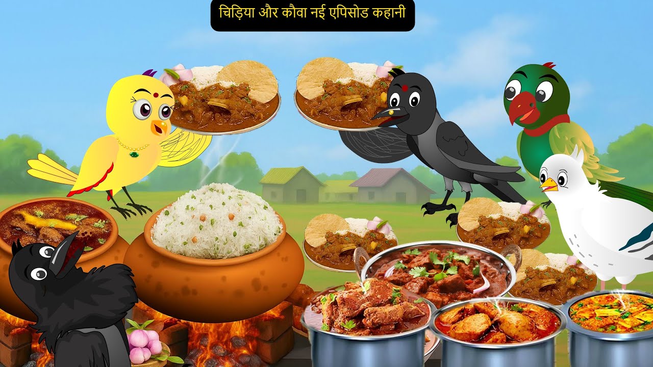 कार्टून |Rano Chidiya Ki New Hindi Kahaniyan |NEW Episode Chidiya Wala Cartoon |Chidiya Kauwa Kahani