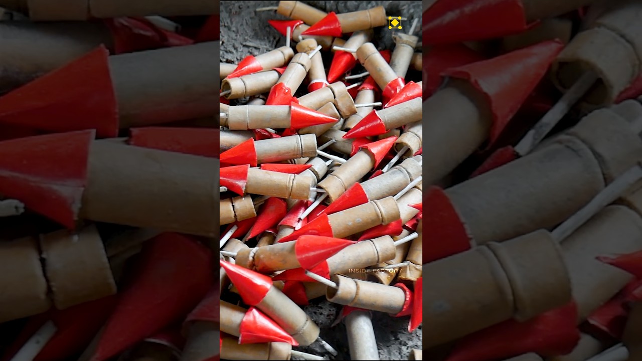 How Rocket are made in Fireworks Factory #crackersmaking #sivakasicrackersonline #diwali2024