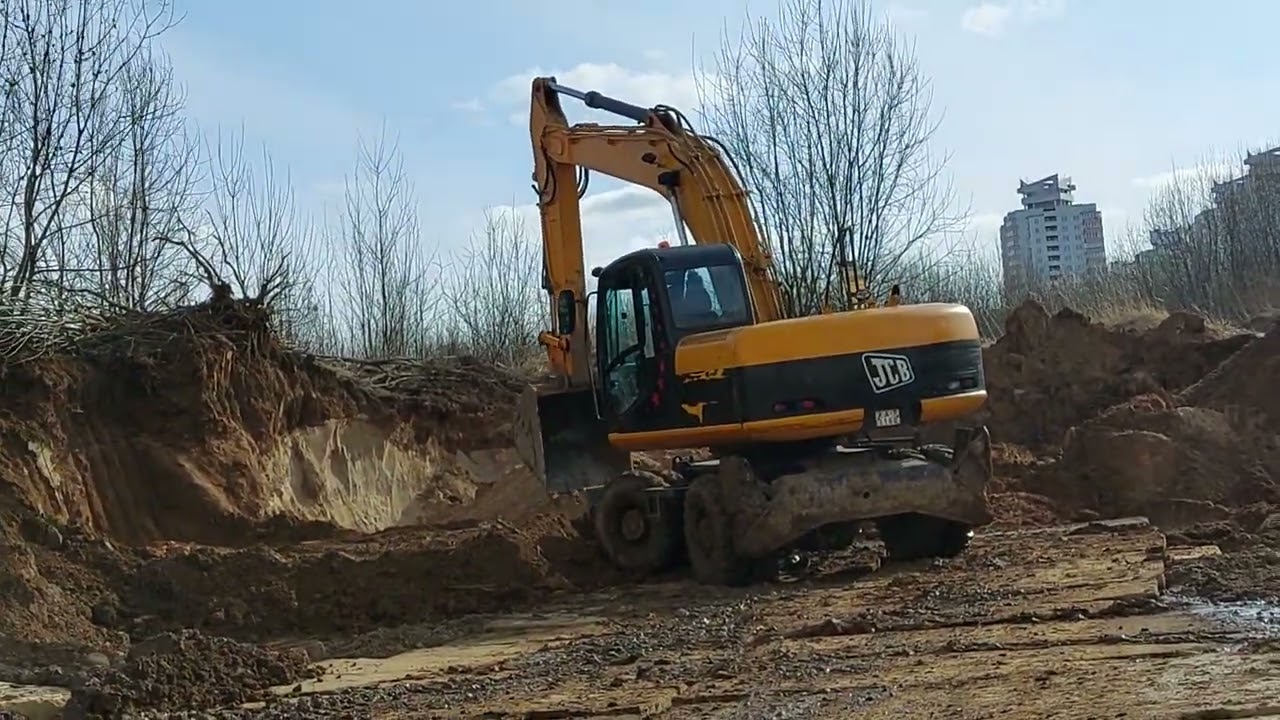Работа на Экскаваторе JCB 160