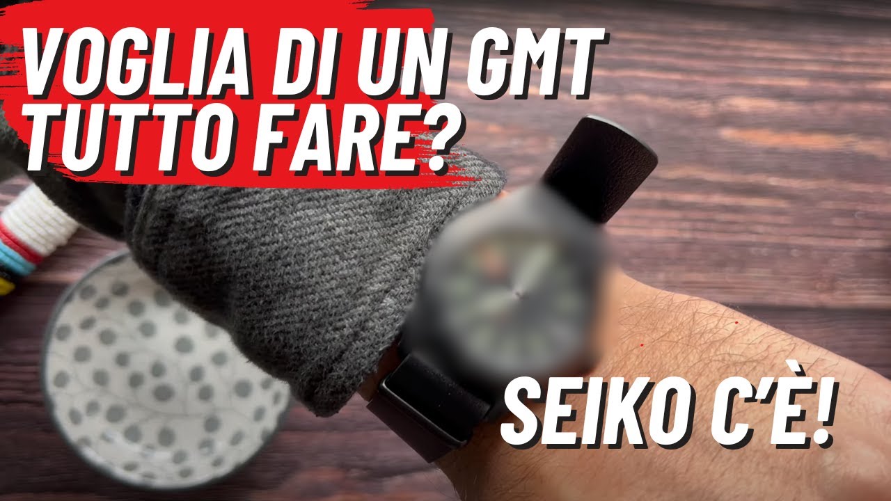 Questo SEIKO GMT accontenta chiunque sia alla ricerca di un secondo fuso al polso! SSK025K1