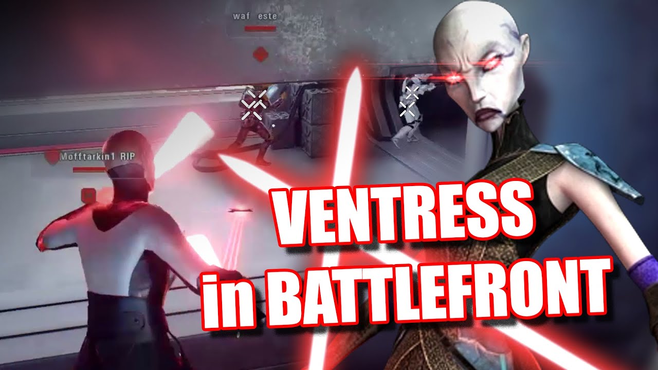 Ventress is OVERPOWERED in Battlefront 2 - Modded Online