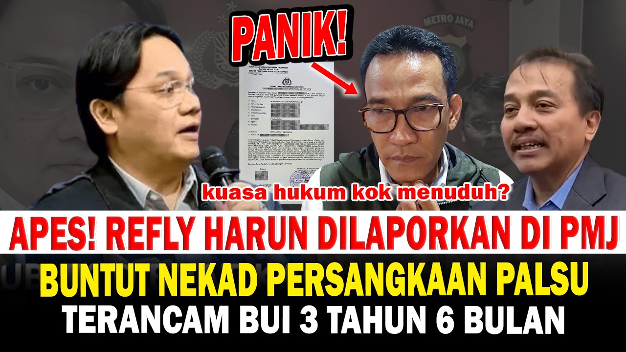 Apes! Refly Harun Dilaporkan Farhat Abbas Buntut Persangkaan Palsu Terancam Bui 3 Tahun!