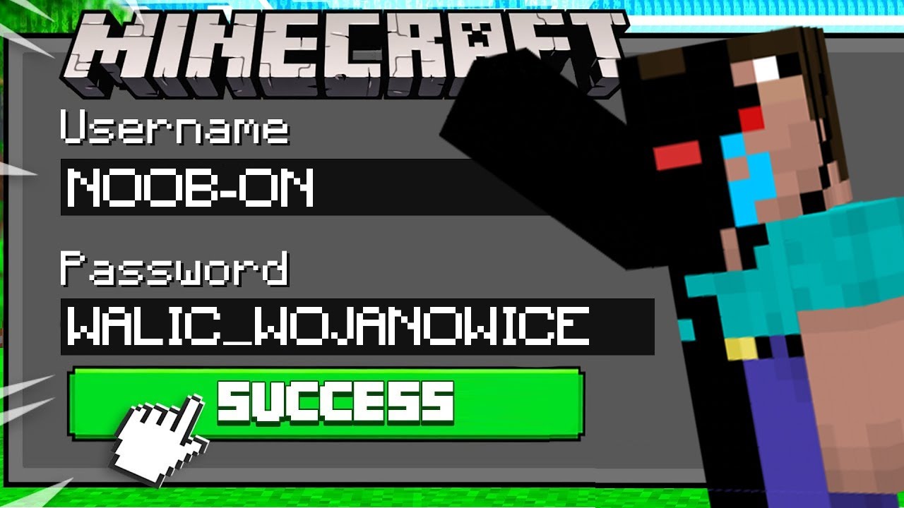 WŁAMAŁEM SIĘ na KONTO NOOB-ONA w Minecraft! (konto widza?)