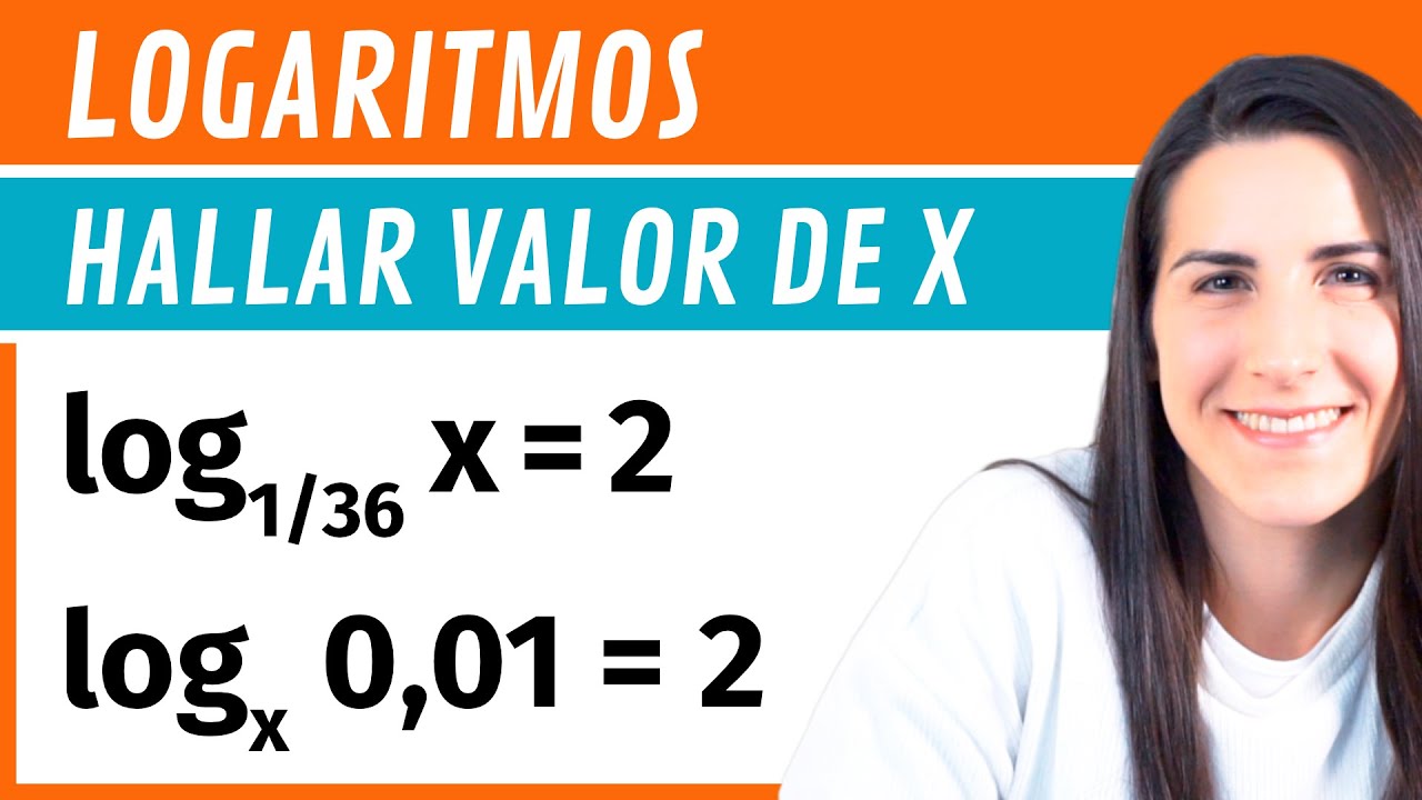 Hallar el VALOR DE X en los LOGARITMOS 📝 Ejercicios de Logaritmos