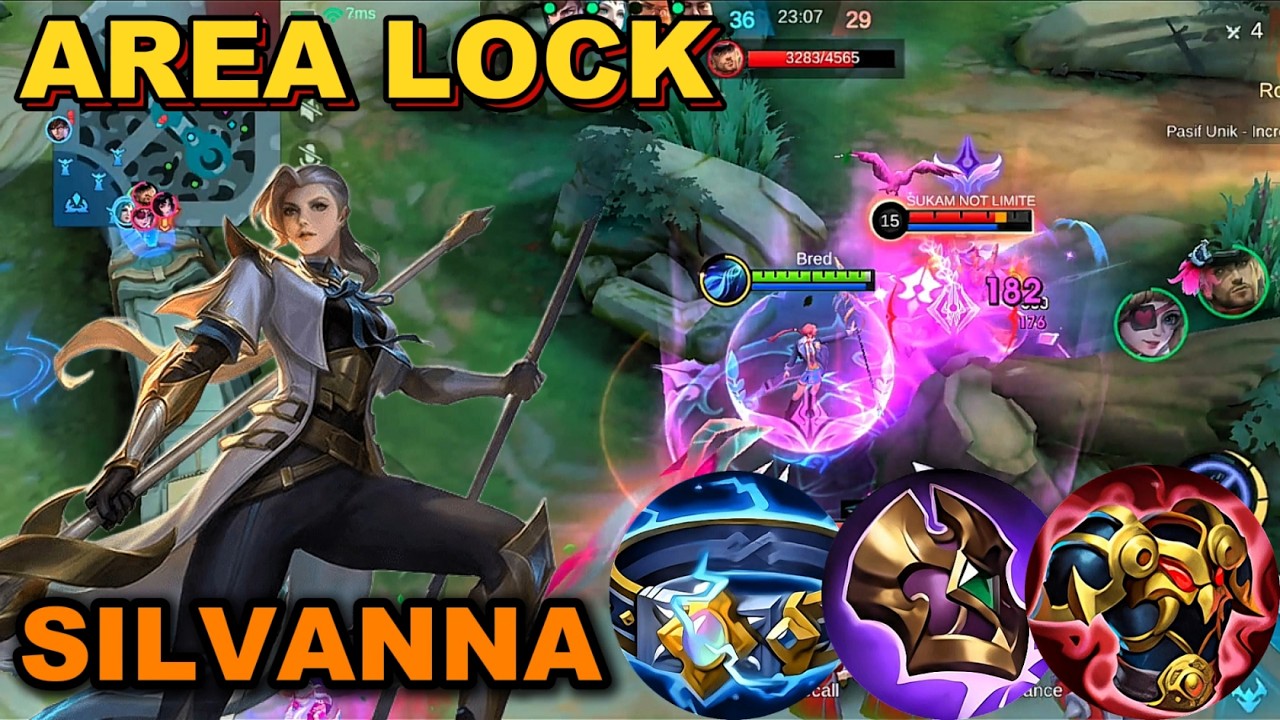 JANGAN BERDIRI DI SINI SAAT SILVANNA SUDAH PASANG AREA #mlbb #mobilelegends #roamer #silvanna