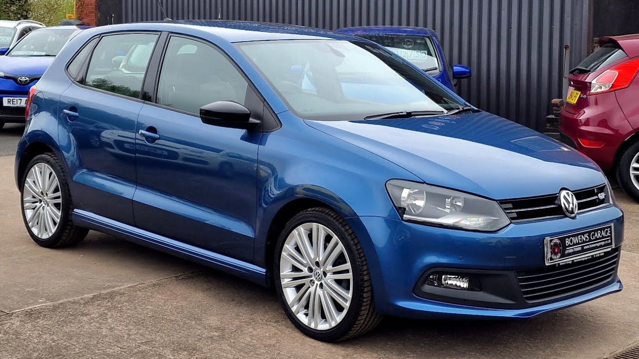 2014 (64) Volkswagen Polo GT Blue 1.4 TSI 5Dr DSG in Blue Silk. 44k Miles. 8 VW Services. £12,750