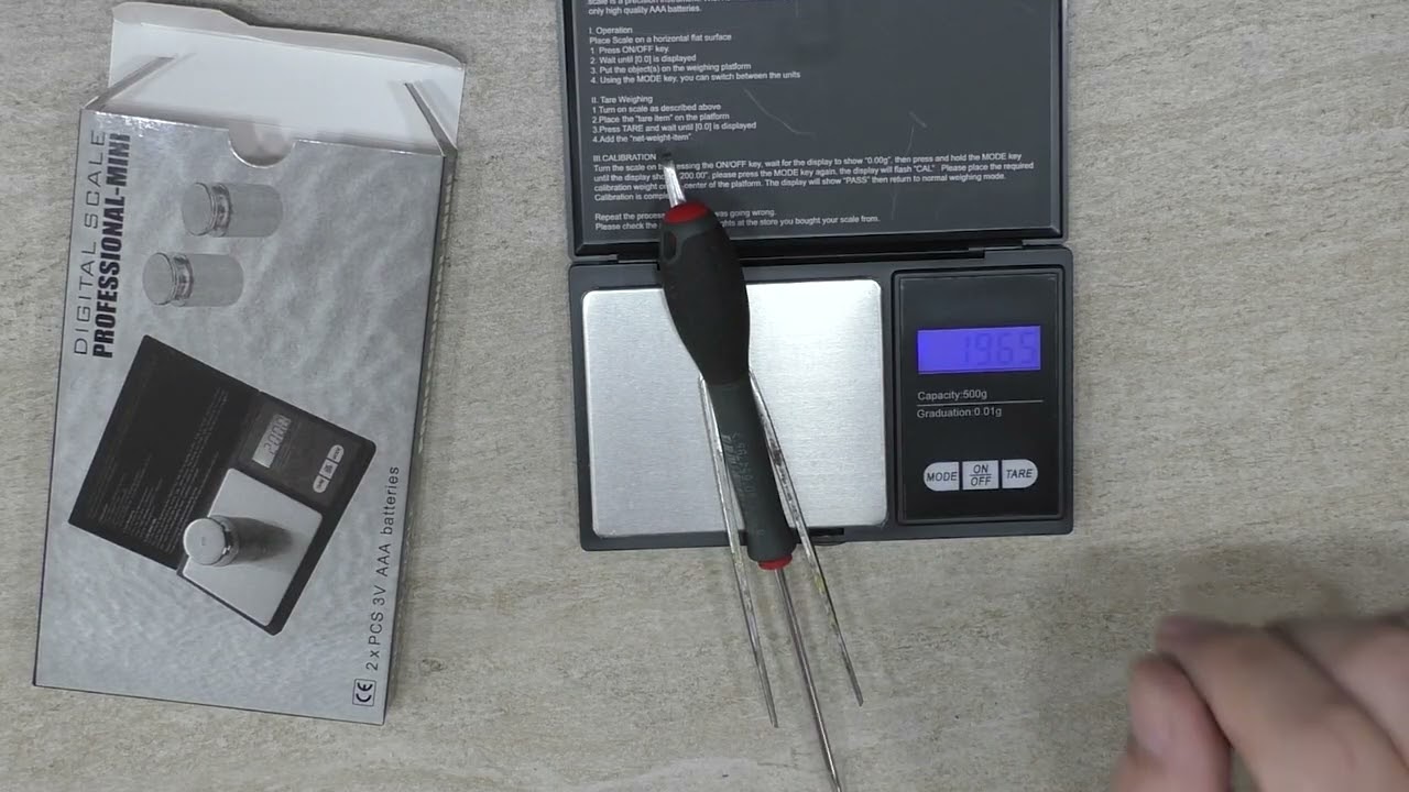 Digitalna precizna vaga 500gr 0,01gr rezolucije za matičnu mliječ i drugo