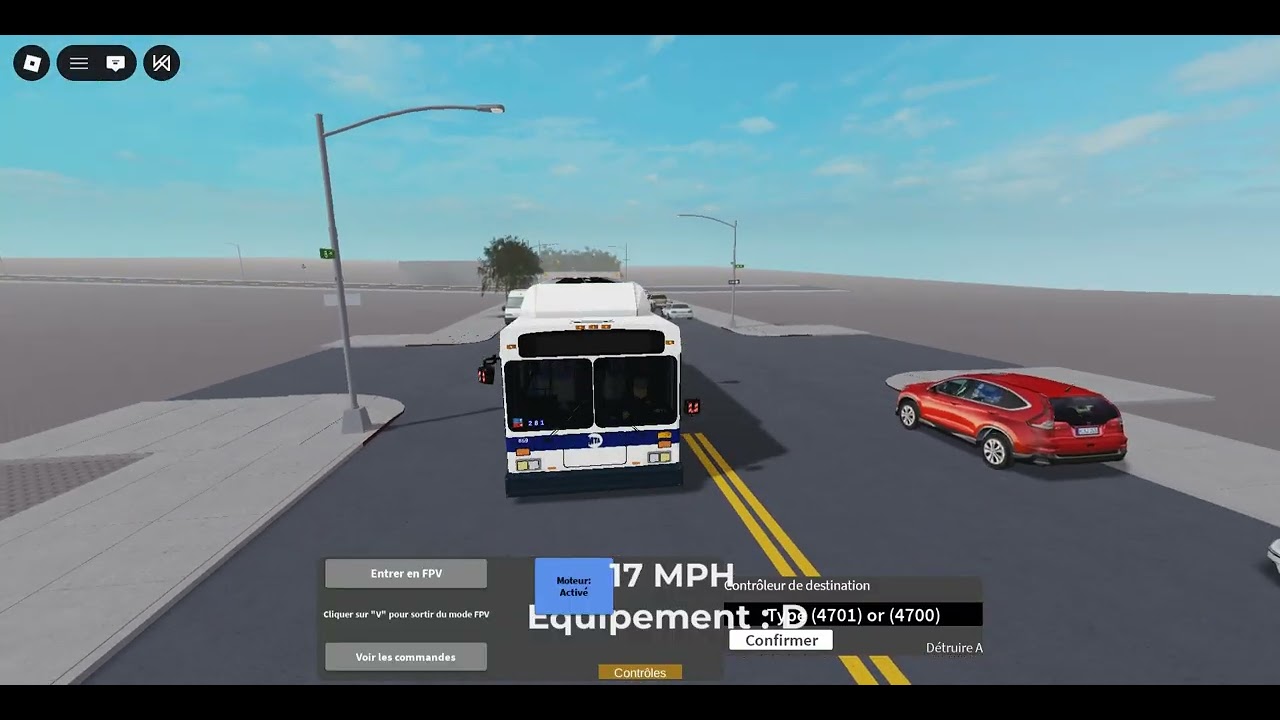 Roblox MTA Bus Freedrive B70 POW driving a long on a 2012 NFI C40LF CNG ON THE B70